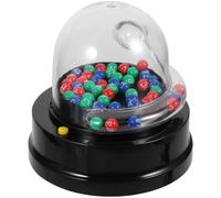 TOYANDONA Macchina Elettrica della Lotteria Mini per Estrazione, Nero | Abs e Pp, Portatile e Compatta, per Sala da Ballo e Locale, Set da Gioco da Tavolo
