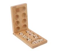 TOYANDONA Mancala Gioco da Tavolo Educativo Pieghevole con Pietre in Legno per Ragazzi e Ragazze Allenamento Logico e Sviluppo Intelligenza di Gioco Classico per Famiglia e Viaggi