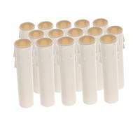 TOYANDONA Manicotti per Lampadari a Candela 15 Pezzi Φ30x100mm Coperture Antigoccia in Plastica per Portalampada Estetiche e Resistenti per Illuminazione Decorativa