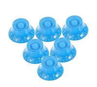 TOYANDONA Manopole di Controllo del Volume Acrilico 6pezzi per Chitarra Elettrica e Basso Blu, Apparenza Moda e Tocco Comfort