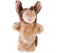 TOYANDONA Marionetta da Mano a Forma di Lupo Grigio, Burattino Interattivo in Cotone, Giocattolo Educativo Precoce e Pupazzo Animale per Racconti e Giochi di Ruolo