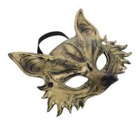TOYANDONA Maschera da Lupo Accessorio Unico Realistica in Pu Leggera Design 3d per Halloween e Balli in Maschera per Costume da Licantropo Adulto