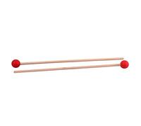 TOYANDONA Mazza Da Campana in Gomma Manico in Legno Bacchetta Da Glockenspiel Per Percussioni Accessori Per Strumenti Musicali Rosso
