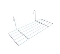 TOYANDONA Mensola Rete in Metallo Bianca da Parete con Cesto Portaoggetti Appendibile Organizer Stile Grid per Camera e Soggiorno Mensole Galleggianti Multiuso per Spazi Compatti