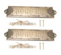 TOYANDONA Mezuzah in Metallo per Porta 2 Pezzi 132mm Lega Antichizzata Decorazione Religiosa Ebraica Resistente alle Intemperie Ornamento Sacro per Casa e Cerimonie