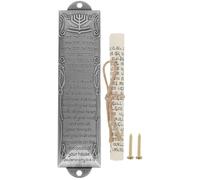 TOYANDONA Mezuzah in Metallo Retro con Scrittura Sacra Decorazione Religiosa per Ebraica Leggera e
