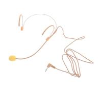 TOYANDONA Microfono Amplificatore Portatile Beige a Filo Stile Headworn per Insegnanti e Guide Turistiche, Compatto in Plastico per Presentazioni e Speaking Engagements