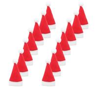 TOYANDONA Mini Cappello di Babbo Natale in Flanella Rosso per Caramelle | Accessorio Creativo per Fai da Te, Stabile e Traspirante, per Celebrazioni Stagionali e Decorazioni Festive