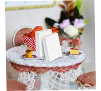 TOYANDONA Mini Libri Vuoti per Casa delle Decorazione Miniatura con Copertine Dettagliate e Pagine Apribili per Studio Camera e Dollhouse