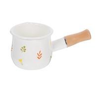 TOYANDONA Mini Pentola Smaltata per Latte e Salse con Manico in Antiscottatura Pentolino Multiuso Piccolo per Cucina Resistente Facile da Pulire per Riscaldare e Cuocere Piccole Quantità