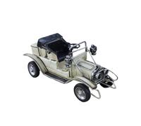 TOYANDONA Modellino Originale Vintage in Decorazione Auto e Ferro Bianco Artigianale da e Addobbo per Vetrina Collezione
