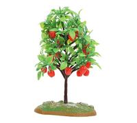 TOYANDONA Modello di melo simulato con frutti, decorazione per torte con palme, alberi da modello, mini alberi per il fai da te, casa delle bambole e terreni in miniatura, modello da tavolo di sabbia