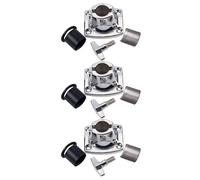 TOYANDONA Morsetto per Supporto Batteria Sospensione a Tubo Innovativa in Metallo Argento 3 Pezzi Facile da Installare, Compatibile Set Percussioni e Strumenti Musicali