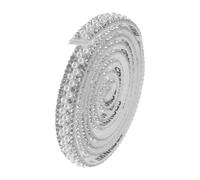 TOYANDONA Nastro Strass Autoadesivo Cristallo per Decorazioni Fai da Te, 4 Pezzi, Materiale Abs e Zirconio, senza Residui, Tagliabile e Pieghevole, per Feste e Artigianato