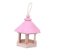 TOYANDONA Nido Di Legno Decorativo Per Esterni Rifugio Per Uccelli Mangiatoie Per Uccelli Sospese Casetta Per Uccelli Artigianale Casetta Per Uccelli Non Verniciata Nido Da Giardino
