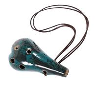 TOYANDONA Ocarina a 6 Fori Set Da Gioco Per Bambini Mini Giocattoli Per Bambini Modellare i Giocattoli Ocarina Di Paglia Una Ottavino Porcellana Bianca Semplice