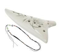 TOYANDONA ocarina portatili the hole timbrini fono bellissima durevole ocarina principiante strumento tradizionale flauto dolce contralto 12 fori strumento ocarina soprano in ceramica