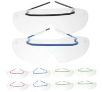 TOYANDONA Occhiale Protettivo Monouso 10 Pezzi in Plastica per Occhi | Pendolari e Uso All’aperto Ventoso, Visiera Trasparente Contro Gocce e Saliva, per Donne Colore Casuale