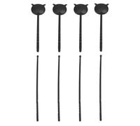 TOYANDONA Occlusore Oculare Portatile Nero in Abs Design Antiscivolo e Manuale, 4 Set per Test della Vista a Casa in Ambito Oftalmico