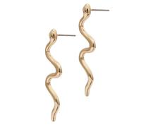 TOYANDONA Orecchini a Forma Di Serpente Da Donna, Gioielli Per Le Orecchie Design Geometrico Dorato, Pendenti Divertenti Per Feste, Moda Quotidiana e Viaggi