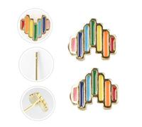 TOYANDONA Orecchini Forma di Cuore Arcobaleno Accessori per Orecchie Natalizie Decorazioni per Donne Leggeri Accattivanti e Pieni di Vitalità per Banchetti Balli Feste e Abbigliamento