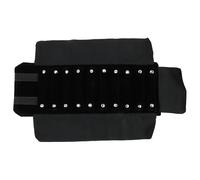 TOYANDONA Organizzatore di Gioielli da Viaggio in Velluto Nero Borsa Portaoggetti per Anelli Rotolo Porta Anelli Compatto e Portatile Custodia per Gioielli da Viaggio per Uso Domestico e