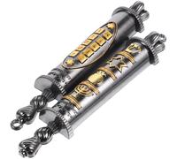 TOYANDONA Ornamento Mezuzah in Metallo retrò per Porta, Decorazione Religiosa per Casa e Cancello, Targa Benedizione Vintage per Spazio Sacro Stile Casuale