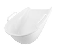 TOYANDONA Paletta per Pulizia, Dustpan Manuale, Bianco, Plastica, 43,5x38x19cm, per Pulizia del Cortile e Rive del Fiume, Impugnatura Comoda, Raccolta Facile dei Detriti