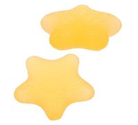 TOYANDONA Palla da Presa a Stella Gialla 2 Pezzi, Attrezzo per Rafforzare la Presa della Mano, Palla di Resistenza Ergonomica per Esercizi Manuali, Riabilitazione e Fitness,