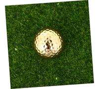 TOYANDONA Pallina da Golf Dorata per Allenamento Sportivo Resistente e Creativa Sfera per Esercizi di Pratica Golf Indoor e Outdoor Adatta Tutte le Età