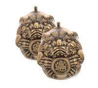 TOYANDONA Palline Baoding in Ottone Massiccio per Esercizio Mani, Coppia di Sfere Cinesi da Massaggio Terapeutico per Anziani, Strumenti Portatili per Fitness e Rilassamento delle Dita