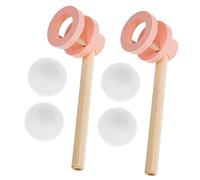 TOYANDONA Palline Galleggianti Legno da Soffiare Educativo per Interattivo per Sviluppo Del e Coordinazione Adatto Giochi Bagno e Spiaggia