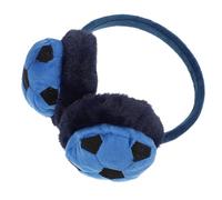 TOYANDONA Paraorecchie da Calcio, Nero, Leggero e Confortevole | Copertura in Acrilon e Lana Artificiale, Protezione per Orecchie, Uso Esterno in Inverno, Natale e Capodanno