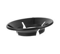 TOYANDONA Paravento per Stufa a Gas Risparmio Energetico 4 Fori, Copertura Antivento in Vernice Nera Ecologica per Uso Domestico, Protezione Raccoglifuoco per Fornelli a Gas