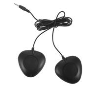 TOYANDONA Pedale Doppio per Batteria Elettronica con Collegamento 3,5 Mm, Pad Silenziatore per Percussioni Elettroniche, Doppio Pedale Grancassa per Allenamento e Sessioni di Registrazione