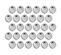 TOYANDONA per Miscelare Colori in Acciaio 30 Pezzi Piccola Rotonda Beccuccio Versatore Vassoio per Pittura ad Acquerelli e Manicure per Artisti e Artigiani