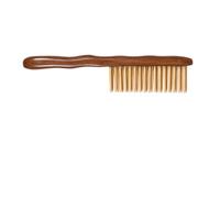 TOYANDONA Pettine Doppia in Sandalo Dorato Marrone per Massaggio | Legno Naturale, Facile da Pulire e Odore, per Pettinare i Chioma e Massaggiare Cuoio Capelluto