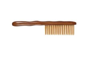 TOYANDONA Pettine Doppia in Sandalo Dorato Marrone per Massaggio | Legno Naturale, Facile da Pulire e Odore, per Pettinare i Chioma e Massaggiare Cuoio Capelluto