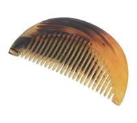 TOYANDONA Pettine Massaggiante per Cuoio Capelluto in Corno Fatto a Mano Spazzola Manuale Portatile da Viaggio Districante a Denti Fini per Stimolazione e Massaggio Olistico Quotidiano