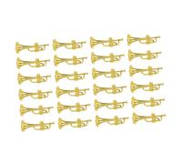 TOYANDONA Pezzi tromba modello di strumento musicale forniture per decorazioni per feste fascino delle note musicali giocattoli ghirlanda mini forniture per la casa miniatura