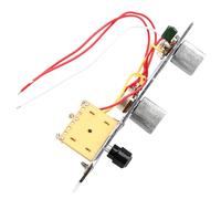 TOYANDONA Piastra Di Controllo Precablaggi Per Chitarra Elettrica Con Design Unico e Manopole Cablaggio Per Potenziometri Per Musicisti e Liutai Ottimizzazione Del Suono e Trasmissione