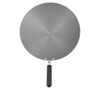 TOYANDONA Piastra di Diffusione Calore in Ghisa Nera con Manico, Facile da Usare e Adatta a Piano Cottura a Gas e Induzione, come Supporto per Pentole e Teiere