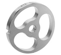 TOYANDONA Piastra per Tritacarne Manuale in Acciaio Inox 3 Fori Accessorio per Macina Salsicce Attacco Rapido Utensile Cucina per Preparazione Salsicce Fatte in Casa Compatibile