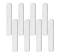 TOYANDONA Piastre in Acciaio Galvanizzato 8 Pezzi 12x2,5x0,7 Cm per Giubbotti Zavorrati e Pesi per Gambe, Accessori Fitness per Allenamento Forza e Body Building