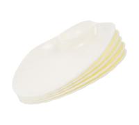TOYANDONA Piatti per Snack a Forma di Conchiglia Design Compatto Multifunzionale Set 5 Pezzi in Pp Bianco per Servire Sushi, Frutta e Salse a Casa