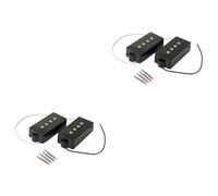 TOYANDONA Pickup Elettrico Per Basso Corde Open Style Nero Facile Installazione Compatibile Con Basso Pb Set Completo Con Viti Riduzione Feedback e Rumore