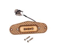 TOYANDONA Pickup per Chitarra in Legno d Acero Humbucker per Chitarra Cigar Box Bobine Protette da Corda Cerata Dimensioni
