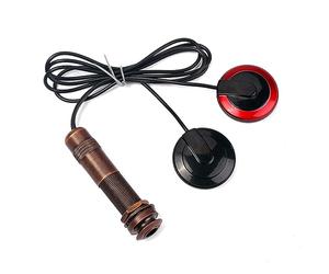 TOYANDONA Pickup Piezoelettrico per Mandolino con Doppio Trasduttore, Sensore Interno e Jack da 1/4 Pollice, Accessorio per Strumenti Folk come Chitarra, Violino e Ukulele, Compatto 11,5x9,2x1,3 Cm