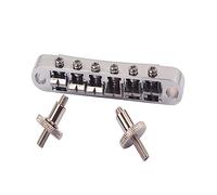 TOYANDONA ponte per chitarra Corno francese cintura per chitarra ponte tremolo per chitarra accessori per chitarra ponte tune matic Silver