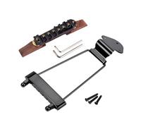 TOYANDONA Ponte Regolabile Per Chitarra Jazz Archtop Corde Con Base Palissandro e Coda Nera Inclusi Viti Di Montaggio e